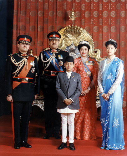 Narayanhiti Palace Museum: Archive photograph of the Nepalese Royal family