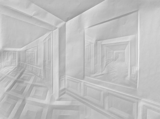 Simon Schubert: Flur im Spiegel by Simon Schubert