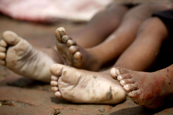 Cyclone Aila: A Bangladeshi woman mourns the loss of her children after cyclone Aila
