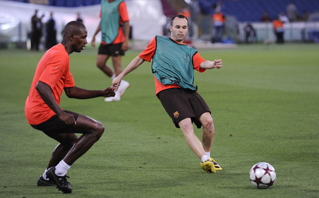 Training sessions: Andres Iniesta