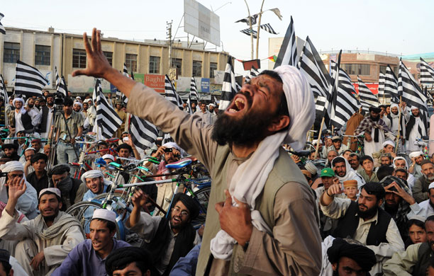 24 hours in pictures: pro-Taliban party demo in Quetta,  Pakistan 