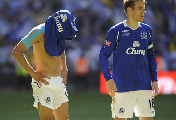 FA Cup final: Tim Cahill and Phil Neville