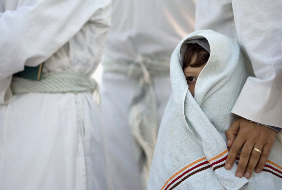 31 May 2009: Mount Gerizim, West Bank: The traditional pilgrimage of the Samaritans