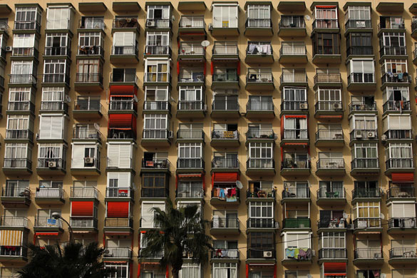 Spanish coastlines: 2009: A view of a building at the beach of Torremolinos, near Malaga