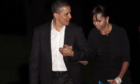 Barack Obama and his wife Michelle