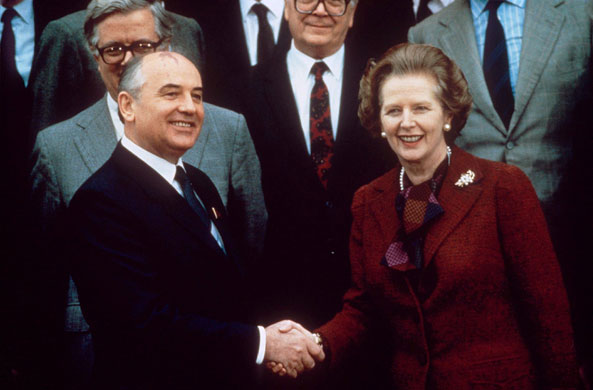 Margaret Thatcher: 1988: Margaret Thatcher and Mikhail Gorbachev