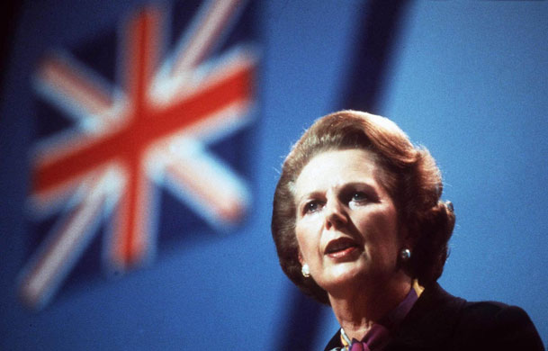 Margaret Thatcher: 1992: Margaret Thatcher at a party conference