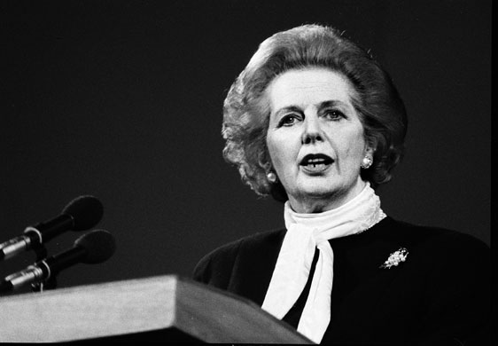 Margaret Thatcher: 1987: Margaret Thatcher speaking in Perth