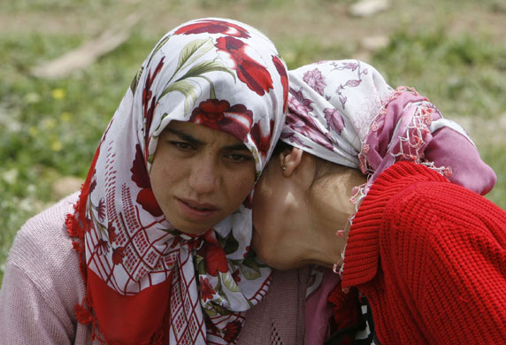 Attack in Turkey: Villagers mourn at the scene of the attack