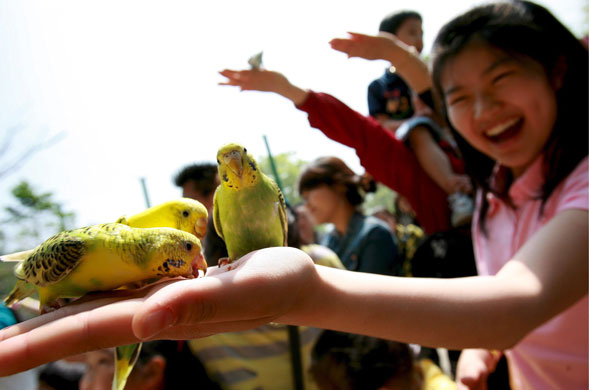 24 hours in pictures : Children have fun at an amusement park in Yongin, South Korea 