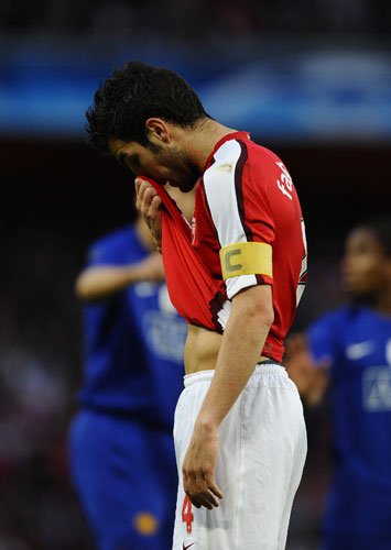 Arsenal v Man Utd: Fábregas reaction