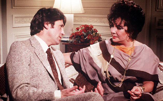 Melvyn Bragg: The South Bank Show: Melvyn Bragg with Liz Taylor in 1981