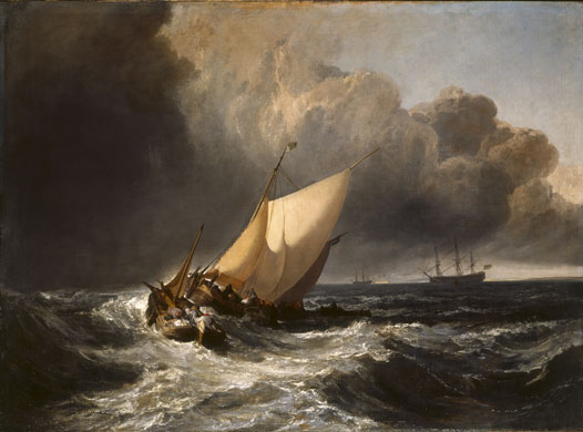Turner and the masters : JMW Turner  Dutch Boats in a Gale 