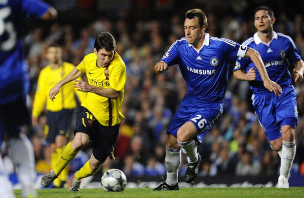 Chelsea 3: Messi goes past Terry