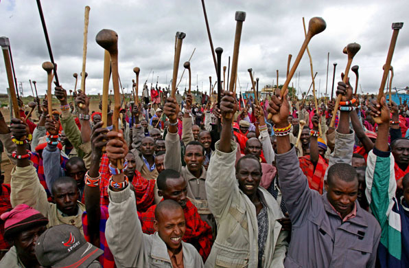 Thomas Cholmondeley case: Masai tribesmen protest  against the release of  Thomas Cholmondeley