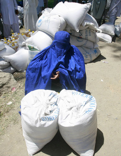 Pakistan refugees: An internally displaced woman in Swabi