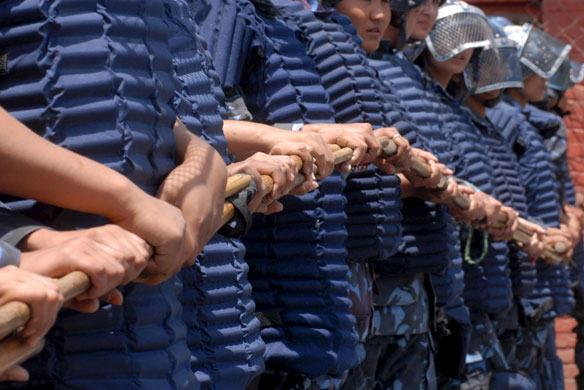 24 hours in pictures: Protest rally in front of President's building in Kathmandu 