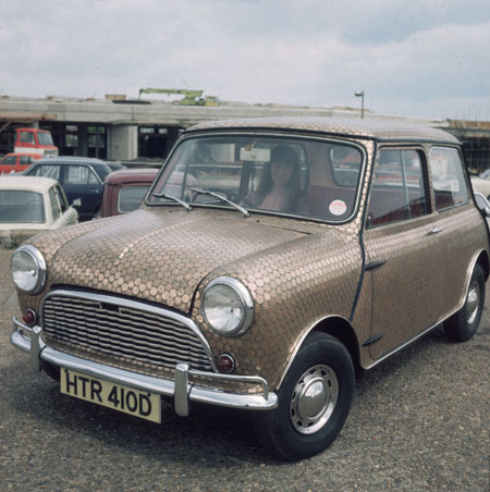 50 Years of the Mini: An Austin Mini motor car with customized bodywork