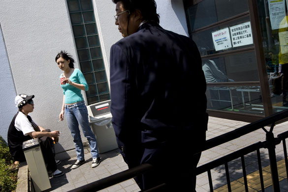 Toyota City: Job seekers at the Toyota city branch of 'Hello Work', Toyota city, Japan