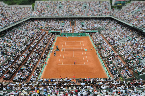 24sport: General view of the Roland Garros arena