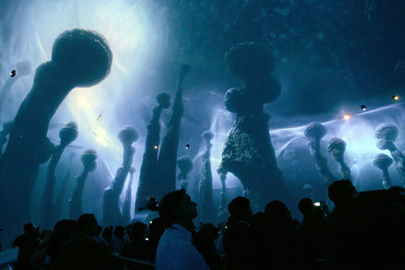 1 June 2009: Macau, China: A multimedia show in The Bubble