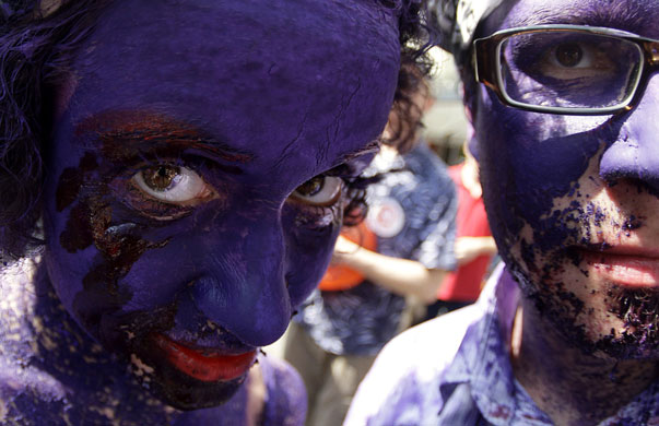 1 June 2009: Berlin, Germany: Revellers participate in the Karneval der Kulturen