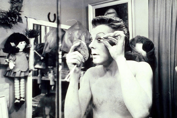 Danny La Rue: 1965: Danny La Rue preparing for a show
