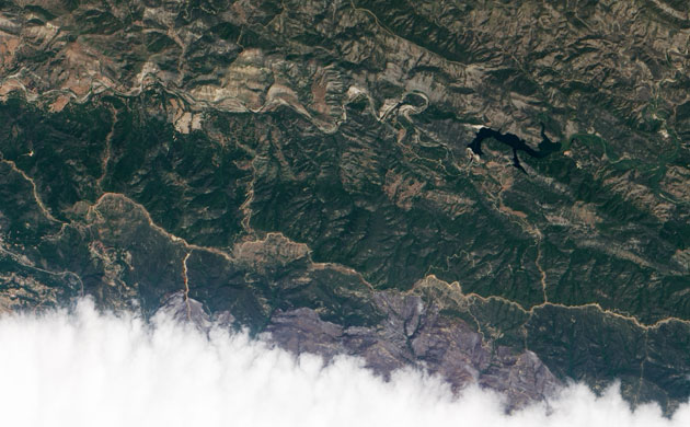 Satellite Eye:  Jesusita Fire, north of Santa Barbara