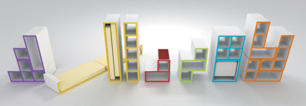 Tetris 25th anniversary: Tetris furniture by Brazilian designer Diego Silvério