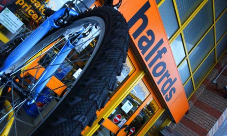 Halfords cycling store