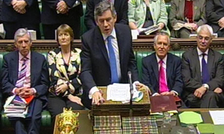 Gordon Brown at the dispatch box