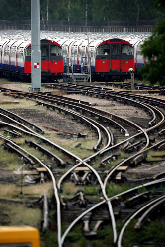 Tube strike: Cockfosters: Piccadilly line underground carriages