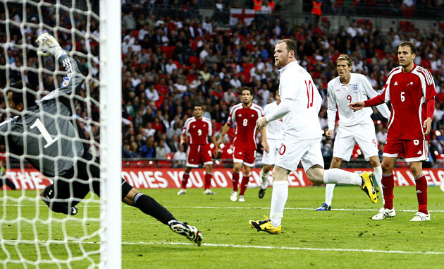 england andorra: Wayne Rooney scores his second and England's third