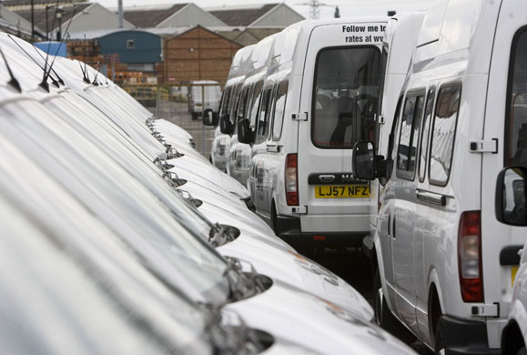 Week in Business: Vehicles outside British van maker LDV's production site in Birmingham
