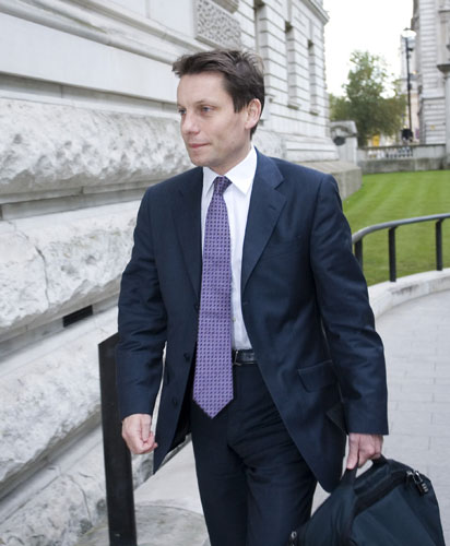 Week in Business: Andy Hornby at a meeting at the Treasury, London, in October 2008