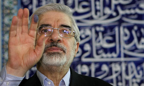 Mir Hossein Mousavi defies crackdown and accuses opponents of an &#39;evil conspiracy&#39; | World news | The Guardian - Former-Iranian-prime-mini-001