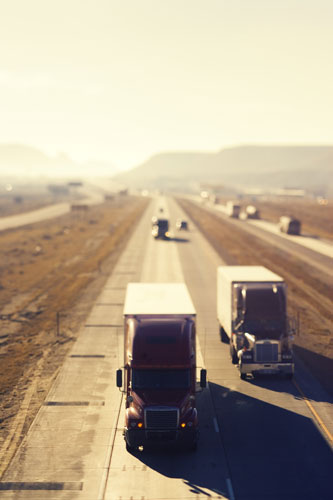 megatrucks: Trucks and trailers heading Eastbound on I-80 near Rock Springs