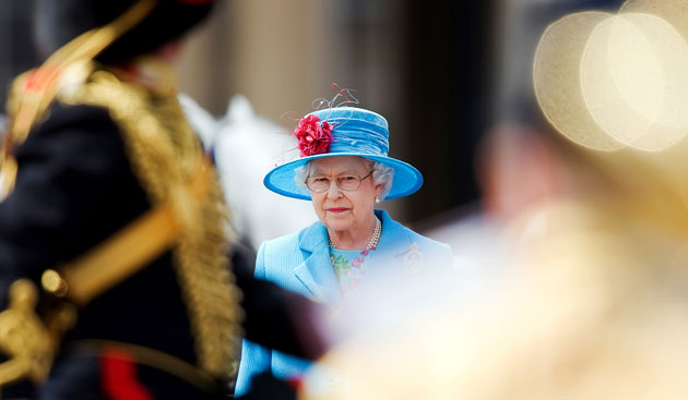 24 hours: Queen Elizabeth II inspects the troops at Trooping the Colour
