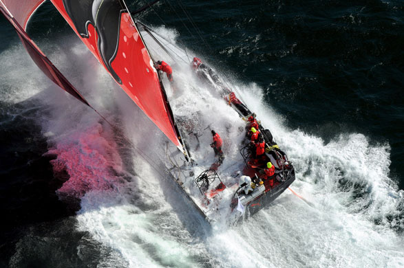 24sport: Leg 9 start  of Volvo Ocean Race