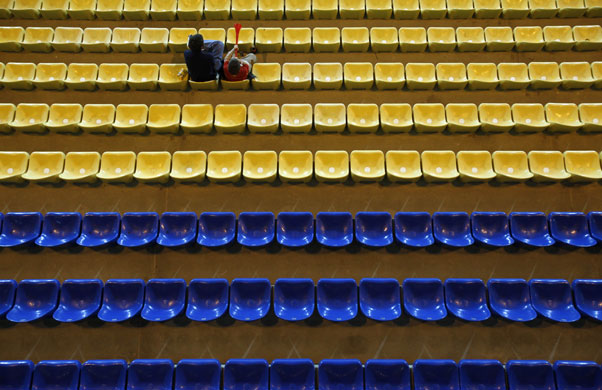 15 June 2009: Rustenburg, South Africa: Spanish football supporters