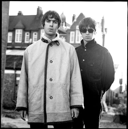 Jill Furmanovsky Oasis: Liam and Noel Gallagher on the set of Wonderwall video