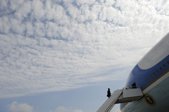 24 hours: Washington, US: President Barack Obama boards Air Force One