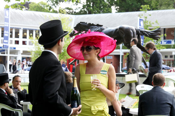 First day at Ascot: Spectators on the first day of Royal Ascot horse racing