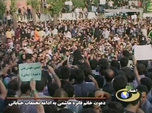 Iranian protests: Faezeh Hashemi Rafsanjani among supporters of Mir Hossein Mousavi