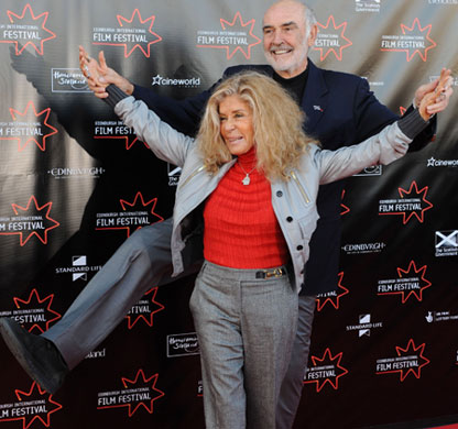 Away We Go in Edinburgh: Sir Sean Connery and wife Michelle at the Away We Go premiere