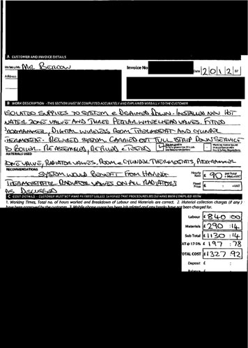 MPs' expenses receipts: Receipt from John Bercow, Conservative MP for Buckingham