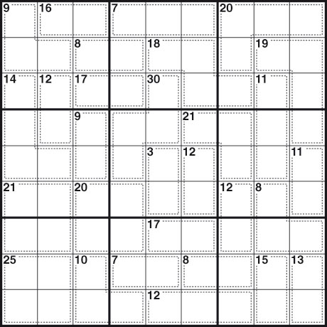 Killer Sudoku Printable on Fill The Grid So That Every Row  Every Column And Every 3x3 Box