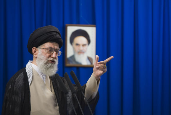 Iran demonstrations: Iran's Supreme Leader Ayatollah Ali Khamenei delivers a sermon