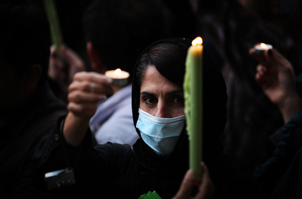 19 June 2009: London, UK: Iranian supporters of Mir Hossein Mousavi