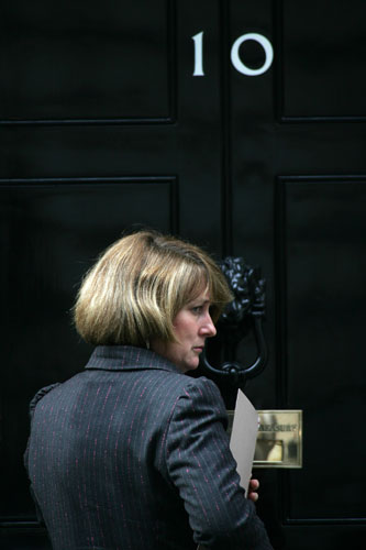 Jacqui Smith: 2006: Chief Whip Jacqui Smith arrives at 10 Downing Street for a meeting